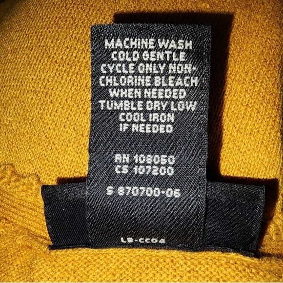 Lane Bryant Yellow Buttoned Sleeve V-Neck Sweater Plus Size 14/16 - Picture 7 of 7